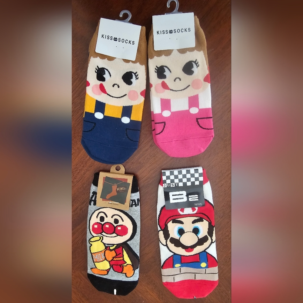 Kiss Socks Cartoon Character Socks Set